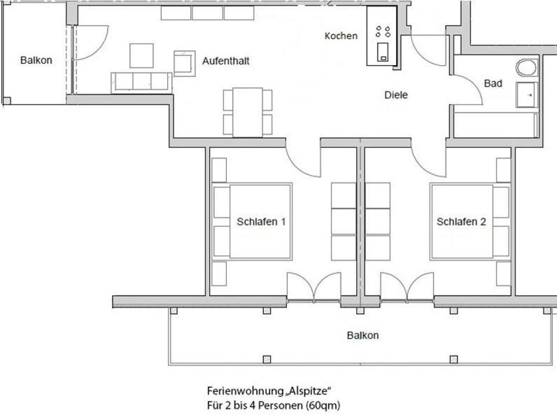 Ferienhaus Wetterstein グライナウ エクステリア 写真